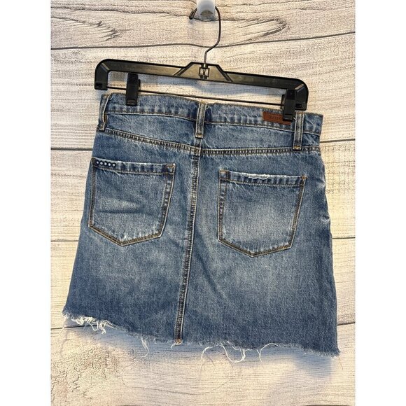 Women's BlankNYC Frayed Jean Skirt Size 27 - Picture 2 of 2